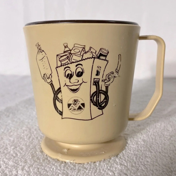 Vintage Mohawk Gas Station Plastic  Travel Mug Coffee Cup To Go Cup With Lid - Picture 7 of 12